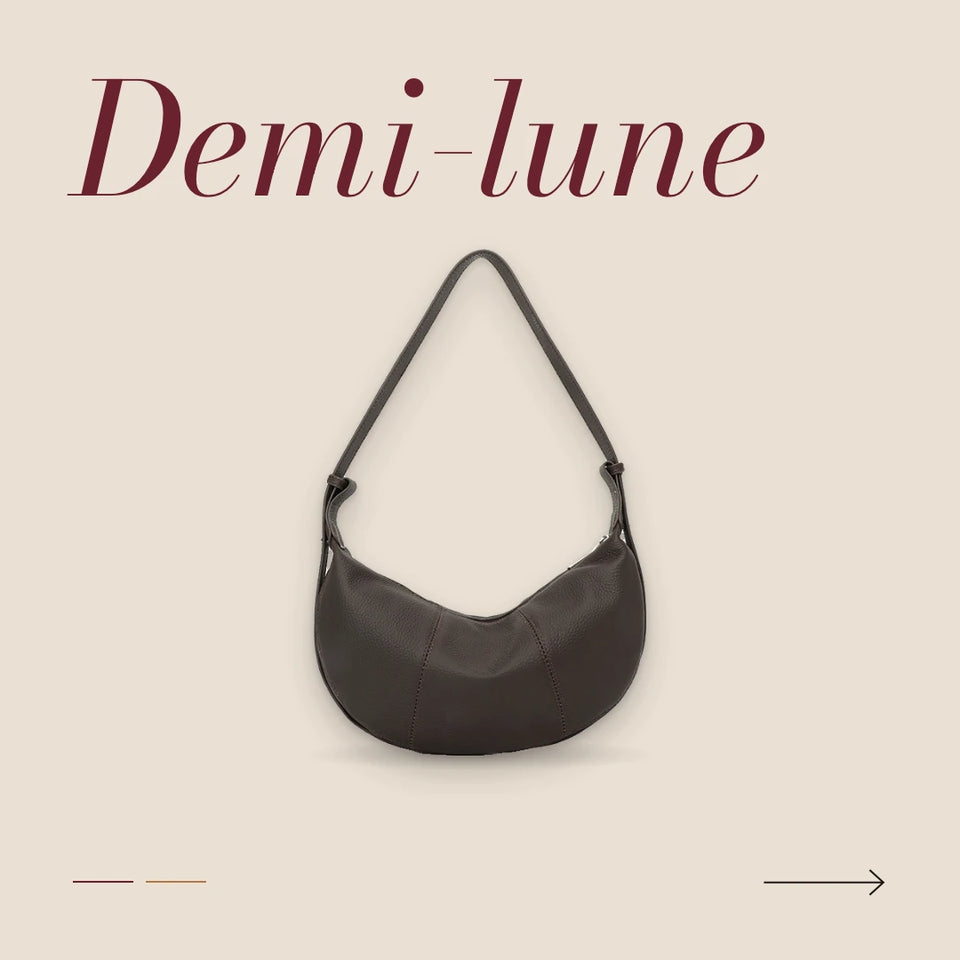 Sacs demi-lune en cuir