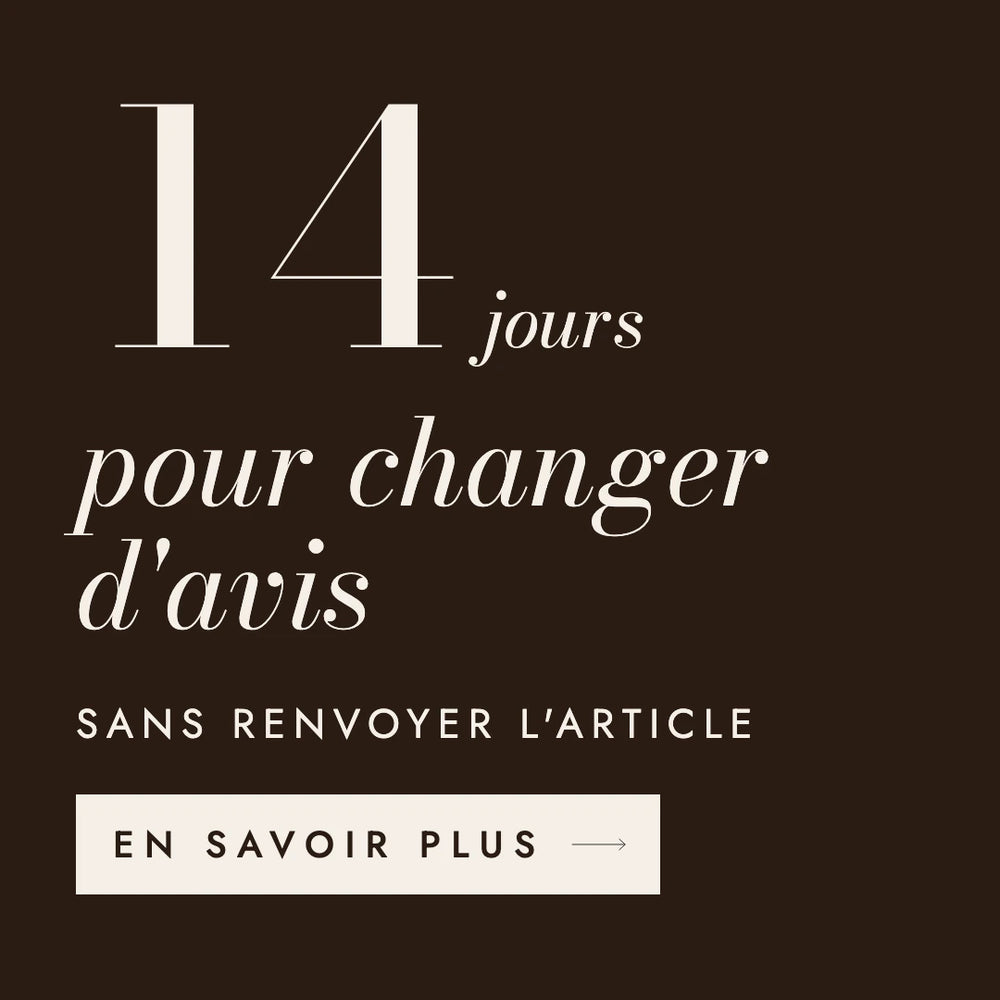 14 jours pour changer d'avis, sans renvoyer l'article